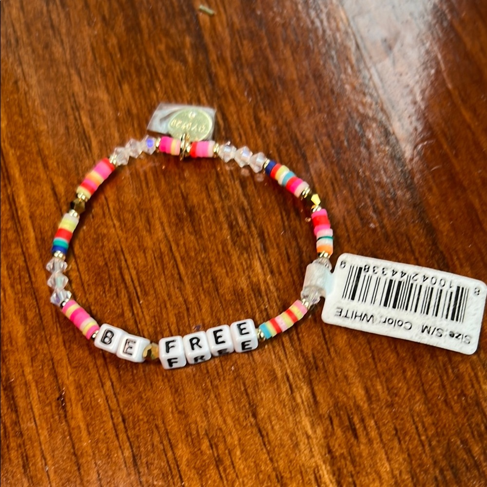 Colorful Beaded Bracelet with Inspirational Message